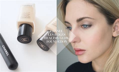 chanel healthy glow foundation les beiges no.30|Chanel le blanc fluid foundation.